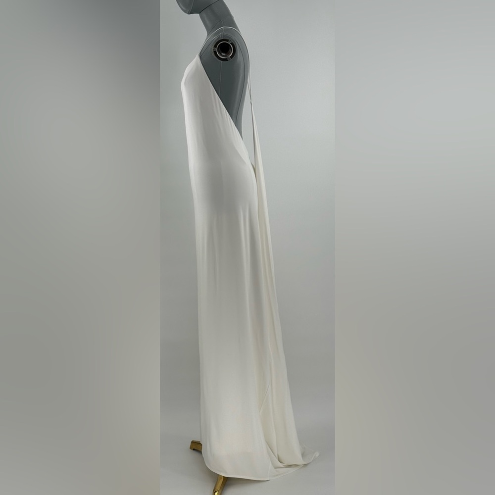 🆕 RAT & BOA 🧿 NWOT Amora Back Draped Jersey Dress, White - Sz XS - Picture 4 of 15